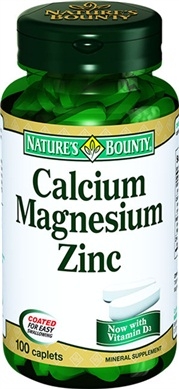 Natures Bounty Calcium Magnesium Zinc + D